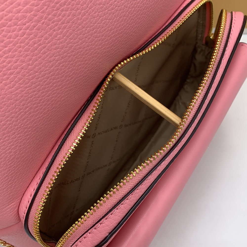 MICHAEL KORS Maisie Medium Pebbled Leather 2-in-1 Backpack CARNATION COL… - Picture 8 of 16